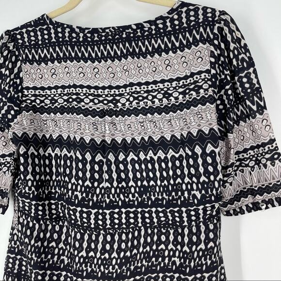 Arrow Mini Dress Gray Geometric Print Size Small Pockets - Picture 8 of 10